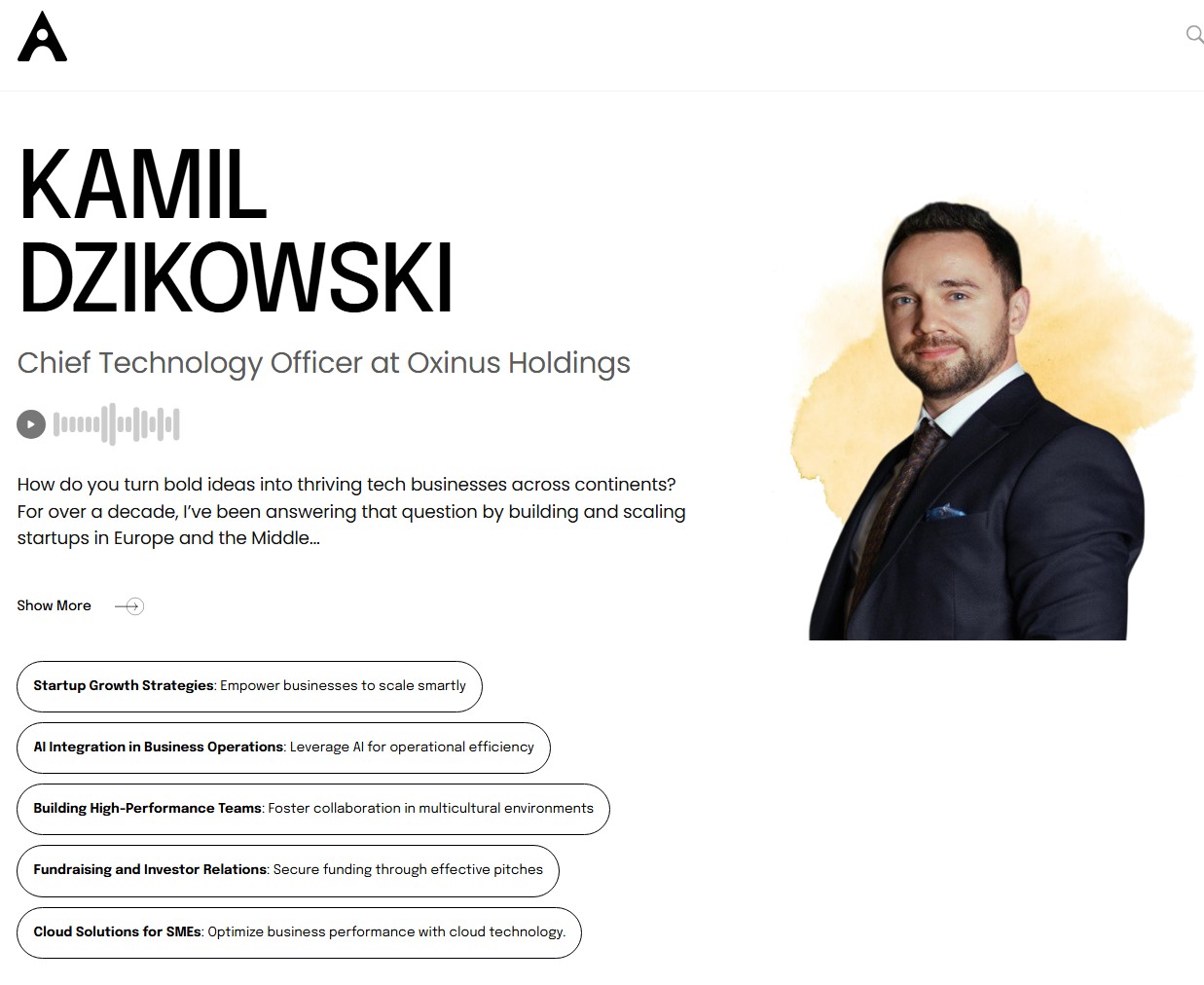 Kamil Dzikowski's mentor profile on GLEAC