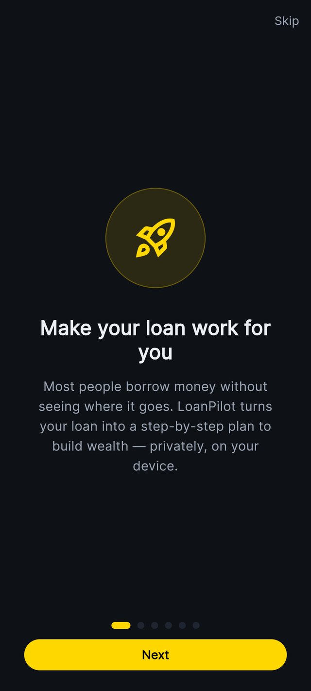 LoanPilot — Prywatna konfiguracja na urządzeniu