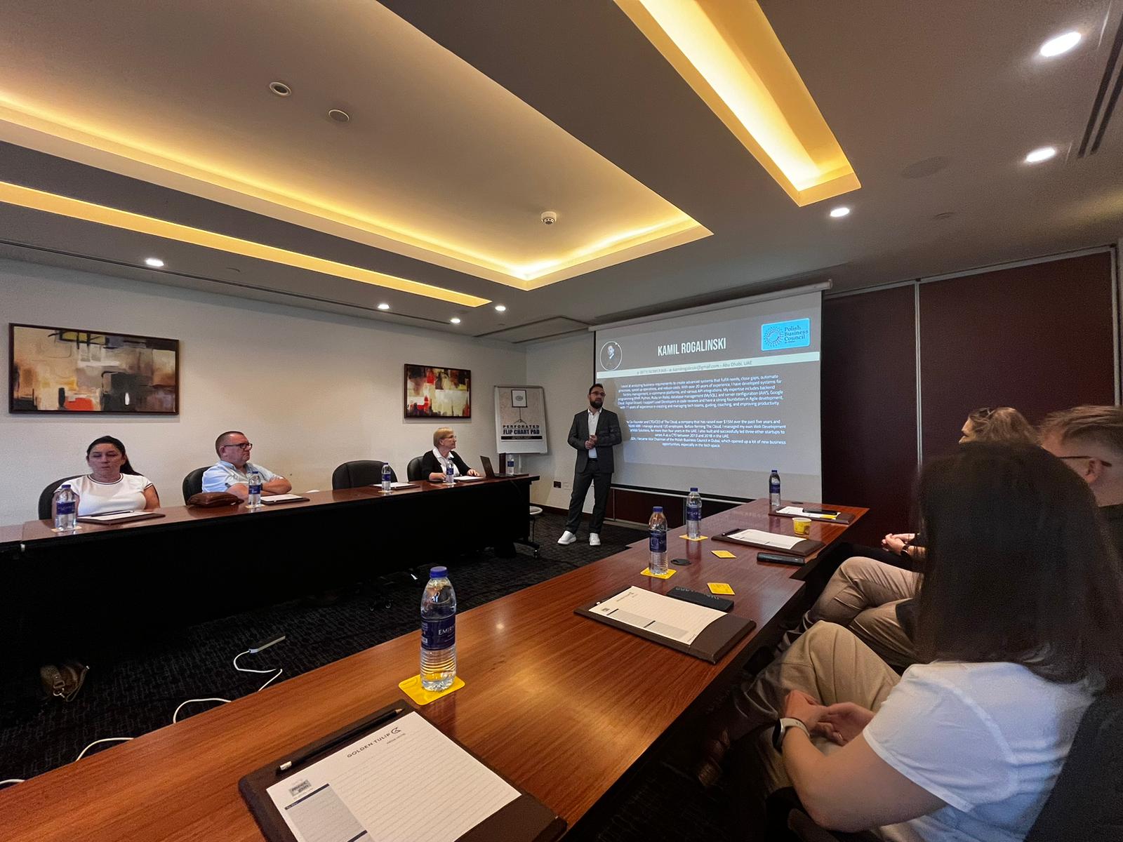 Kamil Dzikowski speaking at PKB314 Łódź